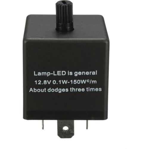 12V 3 Pin LED Adjustable Car Flasher Flash Relay For Turn Signal Light Indicator