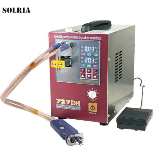 737DH 4.3kw Automatic Spot Welding Machine Delay Pulse Welding 18650 Lithium Battery Spot Welder with Manual Welder Pen Welding