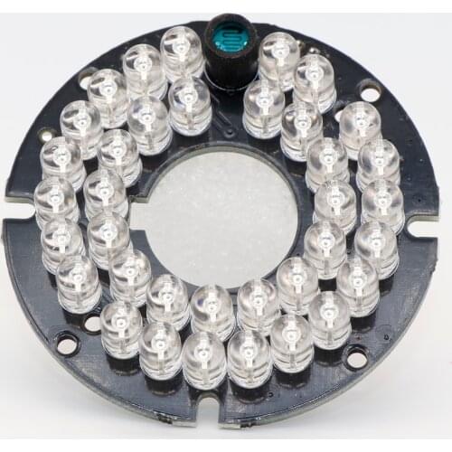 80 degrees CCTV Accessories infrared light 36 Grain 850nm IR LED board for Surveillance cameras night vision diameter --mm