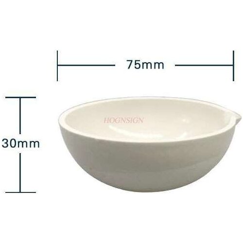 Watercolor painting hand painted blank palace materials Porcelain Evaporating Dish 60ml Diameter Laboratory Equipment Round Dome