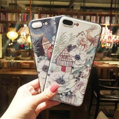 Animal Peacock Deer Embossed Phone Case for Samsung S10e S8 9 10 20 21 Ultra Plus Note8 9 10 20 Ultra Plus Soft Back Covers