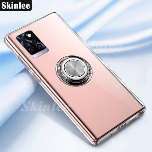 Skinlee For Infinix Note 10 Pro Case Official Original Shockproof With Ring Holder Soft Clear Cover For Infinix Note10 Pro Case