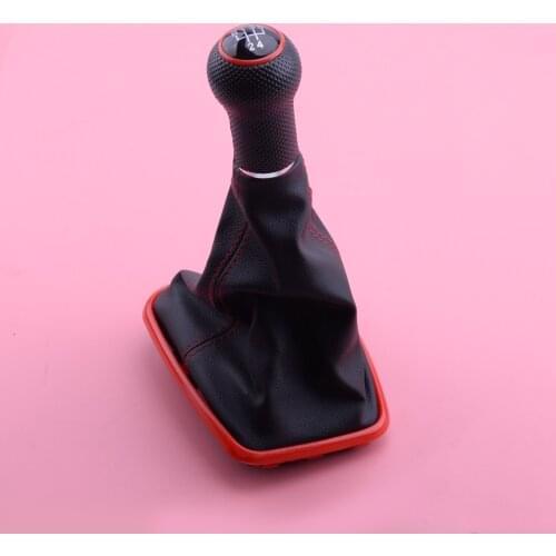 CITALL 5 Speed Gear Shift Shifter Knob Gaiter Cover Boot Fit For VW Golf GTI R32 Jetta Bora MK4 1999 2000 2001 2002 2003 2004