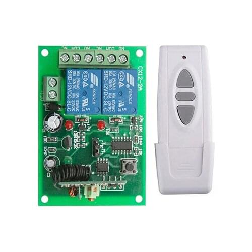 DC12V 24V 10A Motor Remote Switch Controller Motor Forwards Reverse Up Down Wall Transmitter Manual Button Limit Switch