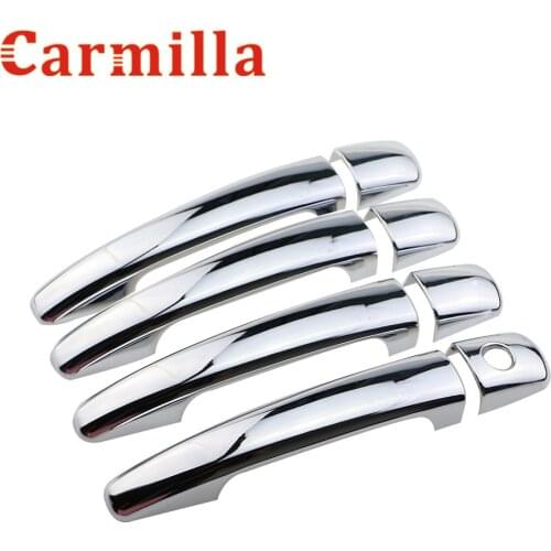 Carmilla ABS Chrome Door Handle Cover Protector Trim Sticker Modified for Peugeot 3008 Year 2013 2014 2015 2016 Car Acc