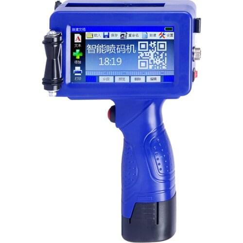 Intelligent Handheld Portable Printer Mini Inkjet Label Print Machine Marking Machine Production Date QR Code