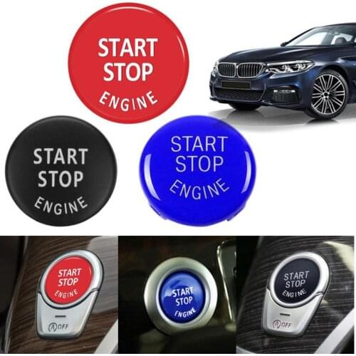 Car engine start button replacement cover STOP switch Accessories fitting for BMW X1 X5 E70 X6 E71 Z4 E89 3 5 series E90 E91 E60
