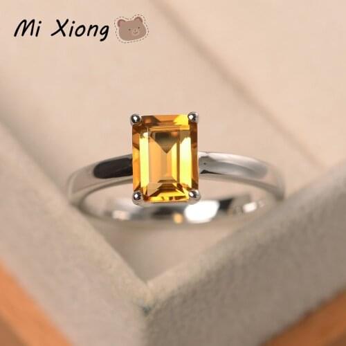 Mi Xiong 18 Style 925 Sterling Silver Rings for Women Luxury Jewelry High Quality Zircon Engagement Wedding Party Classic Gift