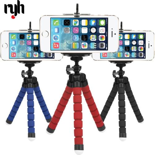 Glorystar Sponge Flexible Octopus Tripod For Phone with Phone Holder Tripod for iPhone Samsung Huawei Xiaomi Lenovo Smart Mobile