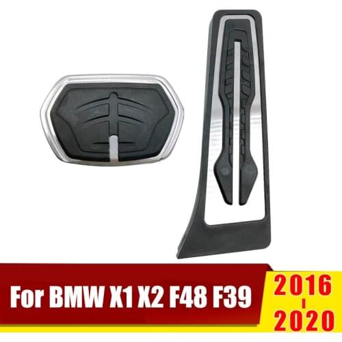 Stainless Steel Car Foot Pedal Pad Fuel Accelerator Gas Pedal Brake Pedal Cover For BMW X1 F48 X2 F39 Auto Styling Accessories