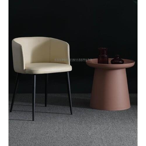 Custom Italian Minimalist Dining Chair Family Nordic Simple Leather Luxury Dining Table Chair Cloth Armchair Designer Ballet Cha
