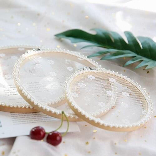 Jewelry Storage Display Stand Pin Earrings Necklace Display Board Mesh Embroidery Hoop Photography Props