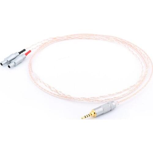 Preffair 2.5/3.5/4.4mm/6.35/XLR Balanced 8 Cores eHeadphone Upgrade Cable Cable ForHD800 HD800S HD820