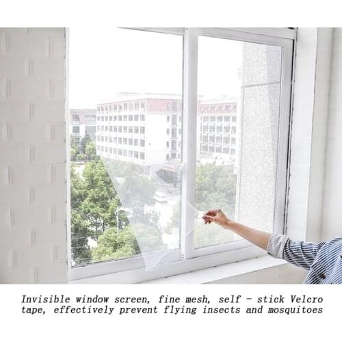 Fly Mosquito Window Net Mesh Screen Room Mosquito Curtains Net Curtain Protector Fly Screen Inset