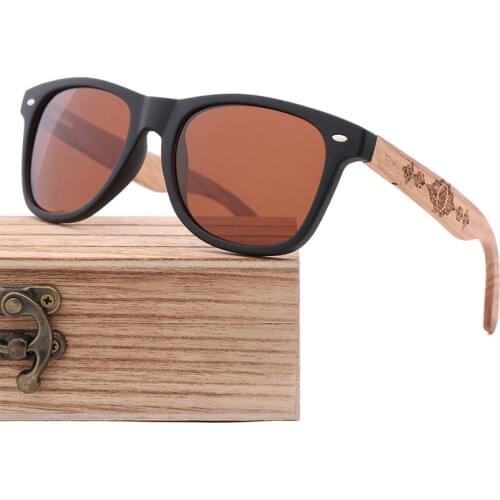 Top Quality Shades for Women Wooden Legs Designer Style Leg Sunglass Bamboo Temples Men Polarized Zebra Wood Sunglasses