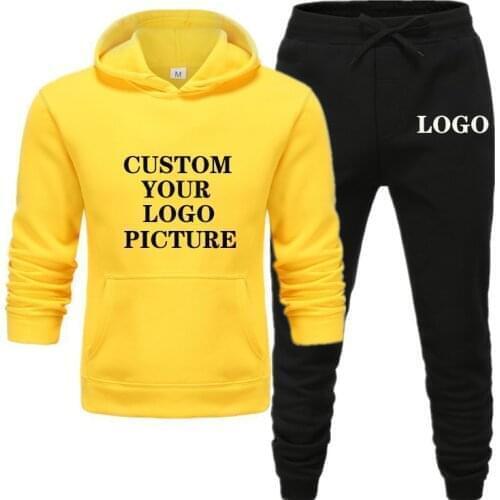 Autumn Winter Mens Tracksuit New Brand Jogging Sportswear Suit Fahion Hoodies Pants Set Customized Your Logo Picture 11 Color