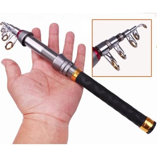 Telescopic Fishing Rod Portable Spinning Fishing Rod Pole Travel Sea Boat Rock Fishing Rod Carbon Fiber Fishing Pole