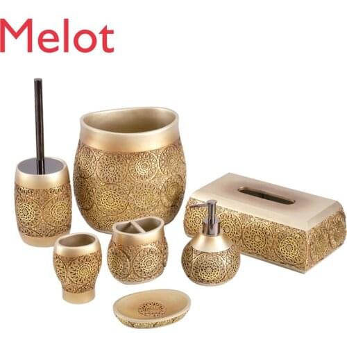 Bathroom products resin bathroom accessories set for hotel