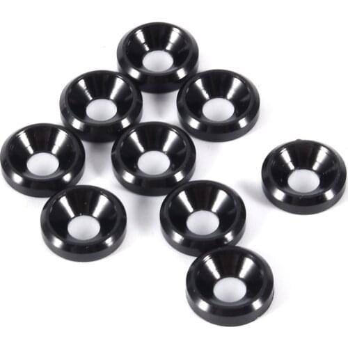 10Pcs M3/M4/M5 Aluminum Alloy Colorful Countersunk Head O Ring Washer Gasket Anodized Joint Backup Ring For FPV RC Car Fitting