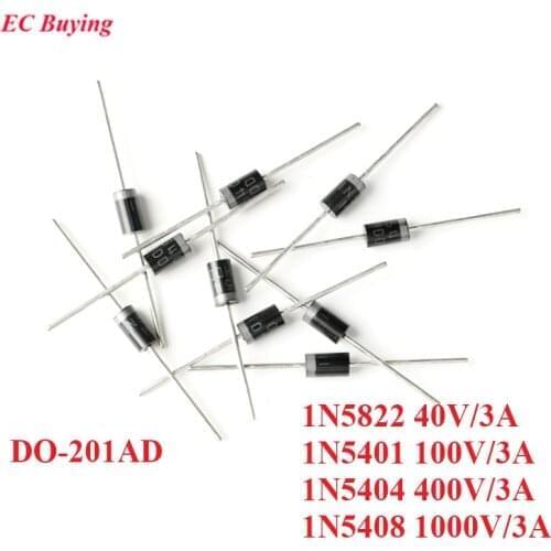 1N5822 DO-201AD Schottky Rectifier Diode Rectifier 40V 3A