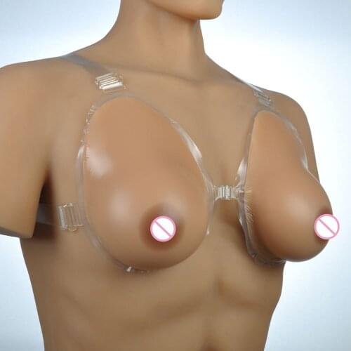 1000g 1 pair D cup realistic teardrop silicone breast forms mastectomy prosthesis implant crossdress Fake Boobs Tits peitos