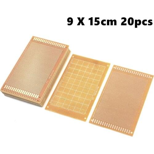 20 Piece Baklite Copper Plated Prototype PCB Board Veroboard 15cmx9cm