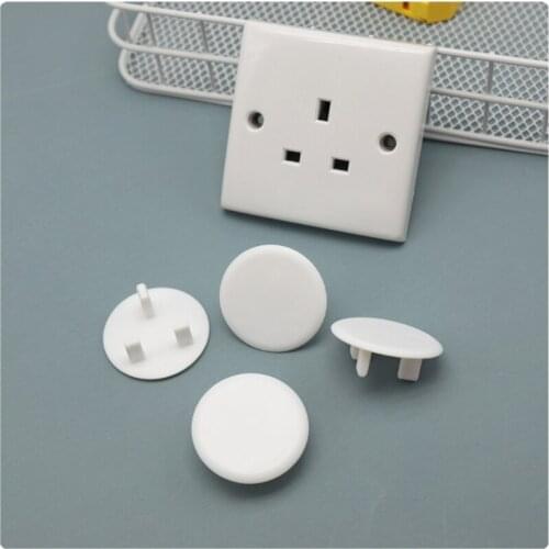 20pcs Baby Safety Child Electric Socket Outlet Plug Protection Security UK Standard Safe Lock Cover Kids Sockets Cover