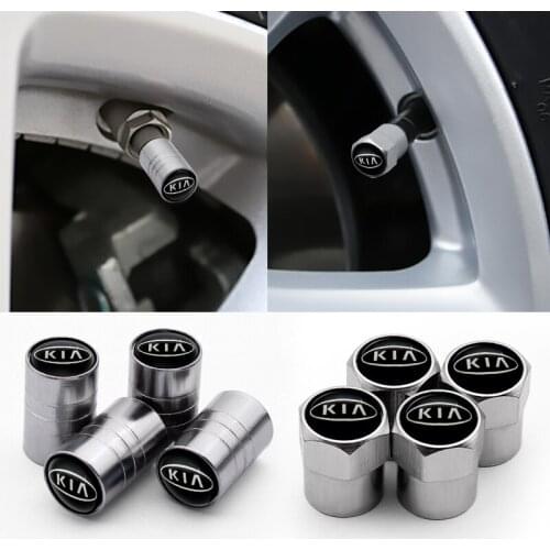 4pcs New Metal Wheel Tire Valve Caps Stem Case For KIA K2 K3 K4 K5 K6 K7 KX5 Sorento 2019 Sportage R Rio Soul Auto Accessories
