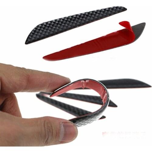 4xCarbon Fiber Car Door Edge Guard Strip Scratch Protector Anti-collision Trim Anti-rub Car Door Edge Guards Molding Protection