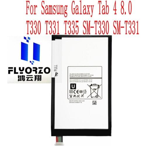 New High Quality 4450mAh EB-BT330FBE Battery For Samsung Galaxy Tab 4 8.0 T330 T331 T335 SM-T330 SM-T331 tablet