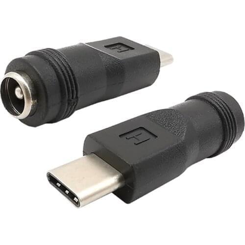 1Pcs Type-C USB Male to 5.5 * 2.1mm Female DC Power Connector Adapter for Laptop Notebook Notebook Android