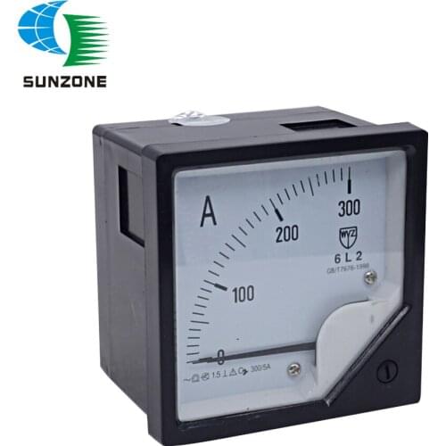 6L2 300 5A Ammeter AC Alternator Amp Meter Gauge 6L2-300/5A Switchbox Pointer Instrument 6L2 Amperometer