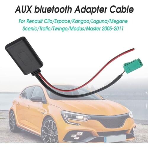 Car Bluetooth Module Aux Adapter Wireless Radio Player Stereo Aux-In o Cable For Renault Cloo Kangoo Megane For Scenic