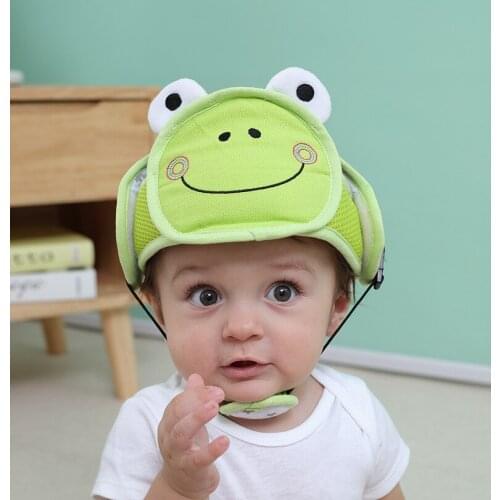 Baby Girl Boy Unisex Cute Cartoon Animal Safety Helmet Hat Infant Toddler Kids Head Protection Hat for Walking Crawling