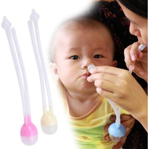 Newborn Baby Safety Nose Cleaner Vacuum Suction Nasal Aspirator Flu Protections