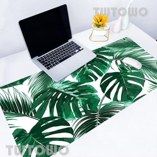 Banana Tree Green Leaves Palm Beautiful Anime Large Size Computer Mouse Pad Anti-slip Anime Gamer Lovely Laptop Carpet Desk Mat