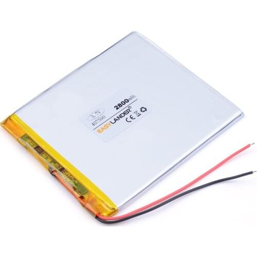 Lithium rechargeable battery 407698 3100MAH For Tablet Pc DIY Power mobile Power bank PAD 047698