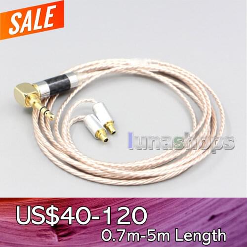 LN006868 Hi-Res Brown XLR 3.5mm 2.5mm 4.4mm Earphone Cable For Sennheiser IE400 IE500 Pro