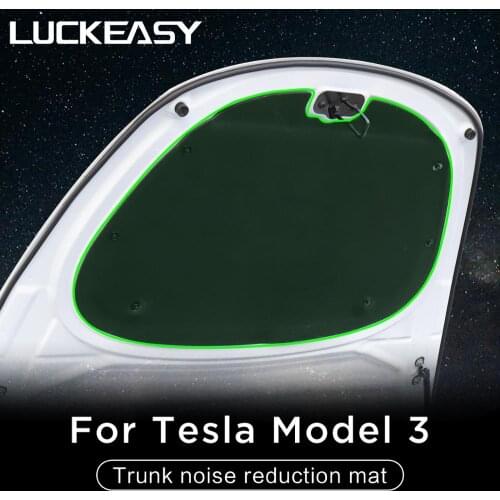 LUCKEASY shock absorption and Noise reduction for Tesla Model 3 2017-2020 Car front Trunk noise reduction mat 1 pcs/set