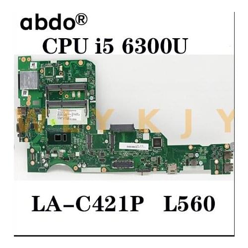 For ThinkPad L560 laptop motherboard AILL1/L2 AILL3 LA-C421P with CPU i5 6300U tested 100% work FRU 00UR185 01LV952 01LV950