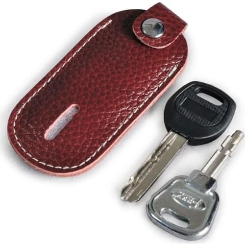 Mini Key Holder Genuine Leather Key Pouch Key Bags Cowhide Small Vintage Simple Durable Portable Multi-function Wholesale Cheap