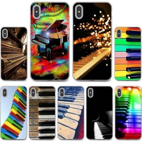 Rainbow-Piano-Key-color-Keyboard Soft Case Cover For Huawei Mate 20 30 40 7 8 9 10 Lite Pro P Smart 2018 2019 Plus G7 G8