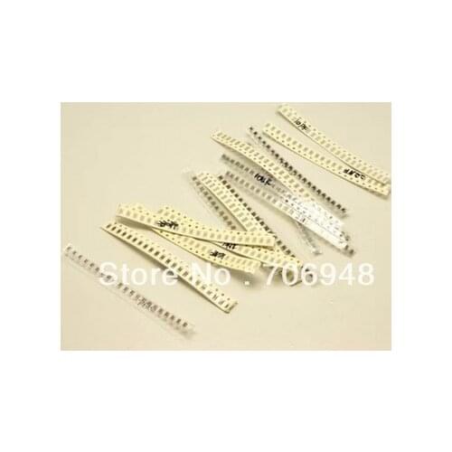 1206 smd capacitor kit 1pf-10uf 49values each 50pcs total 2450pcs