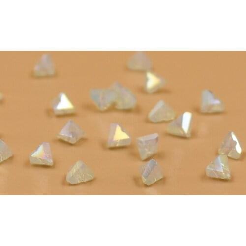 Wholesale 6mm 100pcs Triangle Austria Crystal Beads For Jewelry Making DIY Handmade Bracelet
