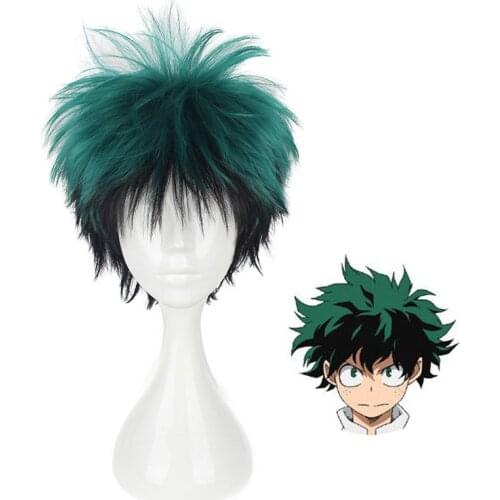 My Hero Academia Izuku Midoriya Cosplay Wig Boku No Hero Academy Cosplay Hair Wig Izuku Midoriya Deku Wig