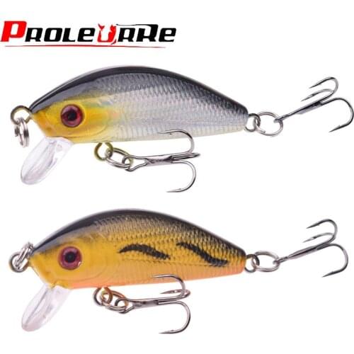 1PCS Minnow Fishing Lure 50mm 3.8g Topwater SwimBait Hard Bait Jig Wobbler Crankbait Carp Striped Bass Pesca Fishing Tackle