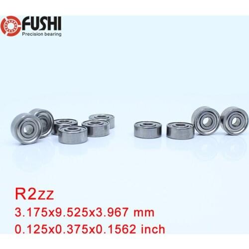 R2ZZ ABEC-1 (100PCS) 1/8"x3/8"x5/32" inch Miniature Ball Bearings RC Models