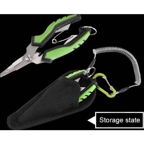 Fishing Aluminum Fishing Pliers Hook Remover Braid Line Cutting or Fishing Lip Grip Grabber with Scale B2Cshop