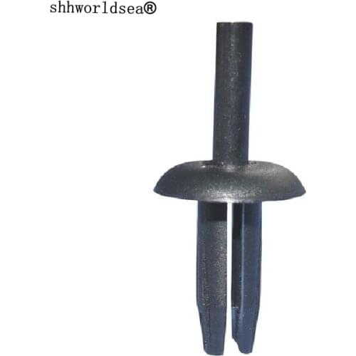 Shhworldsea 100pcs car clip and fastener feeder shield retainer for ford 1987-on 387843-S fits into 6.3mm hole