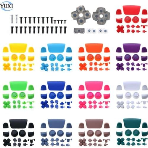 YuXi Replacement R1 L1 R2 L2 Trigger Button D-pad Buttons & Conductive Rubber and Screws For DualSense 5 PS5 Controller
